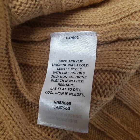 BP ribbed tan Funnel neck midi sweater dress size xsmall - Picture 3 of 8